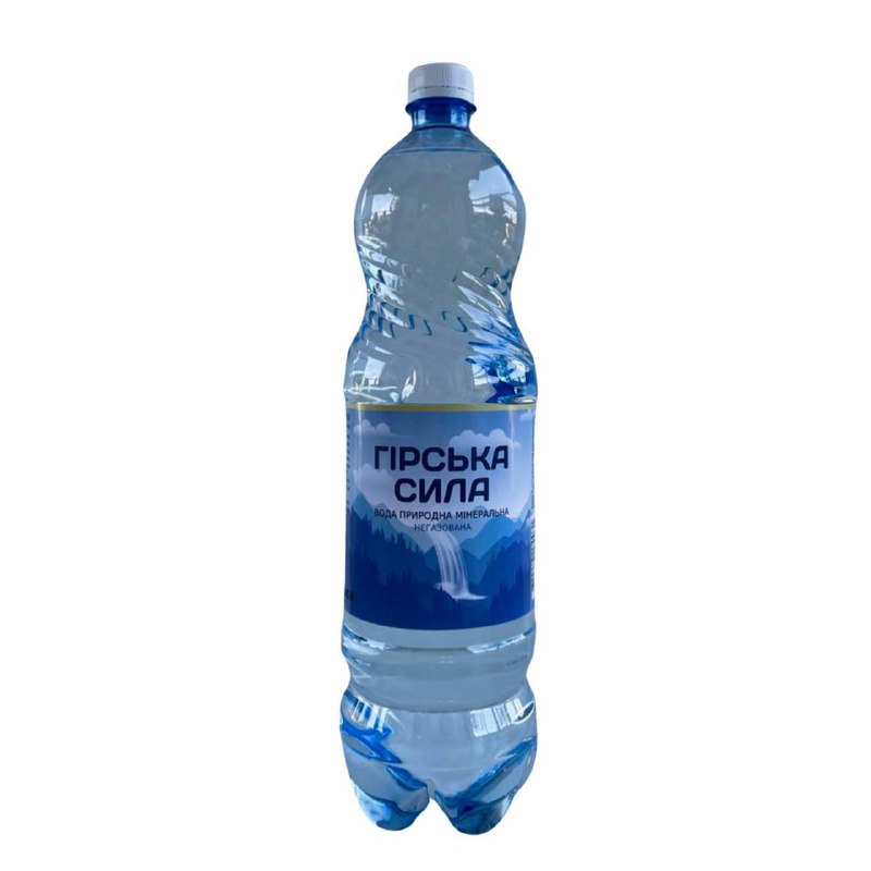 Вода мінеральна "ГІРСЬКА СИЛА" , негазована, 1,5л.